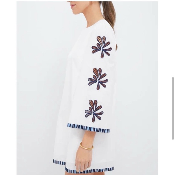 🤍HYACINTH HOUSE White & Blue
Embroidery Atlantic Mini Dress  SIZE L🤍 - Picture 9 of 9